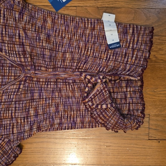 ARIZONA JEAN CO WOMEN'S JUNIORS SIZE PLUM CROP TOP SIZE XL - Picture 13 of 16